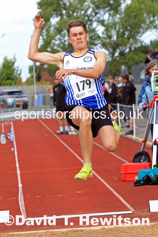 Boys Under-15s long jump, 2023 Northern Under-13s, Under-15s and Under-17s, Middlesbrough.  Photo: David T. Hewitson/Sports for All Pics